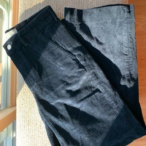 Everlane wide leg corduroys navy blue size 6